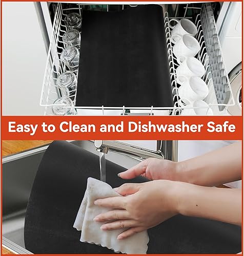 Miniatura 6 de Revestimientos para horno para la parte inferior del horno, paquete de 2 alfombrillas de teflón reutilizables, grandes, gruesas, resistentes,