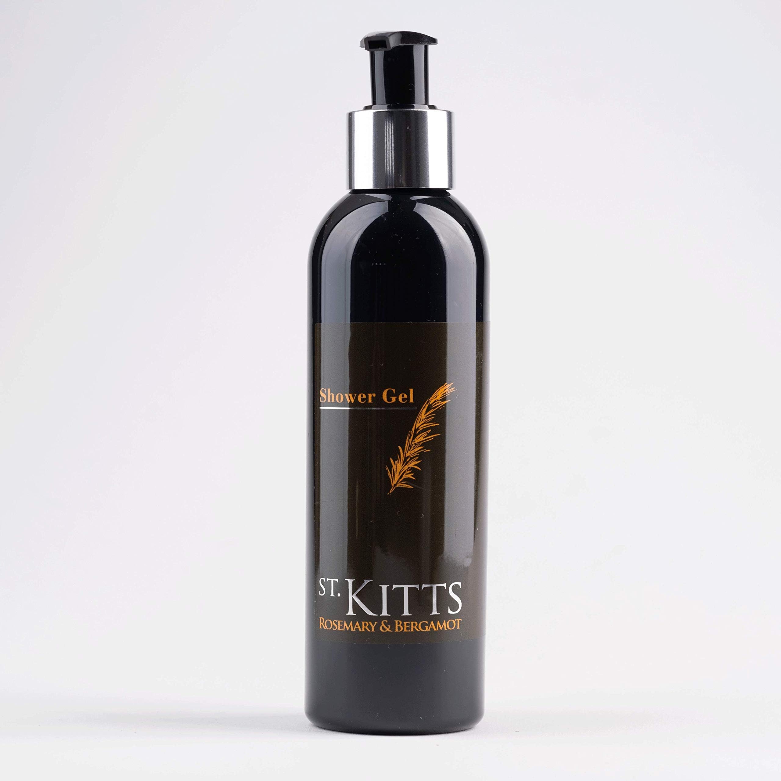 St Kitts Rosemary & Bergamot Shower Gel - Spa in a bottle, for Men & Women (Vegan Friendly)