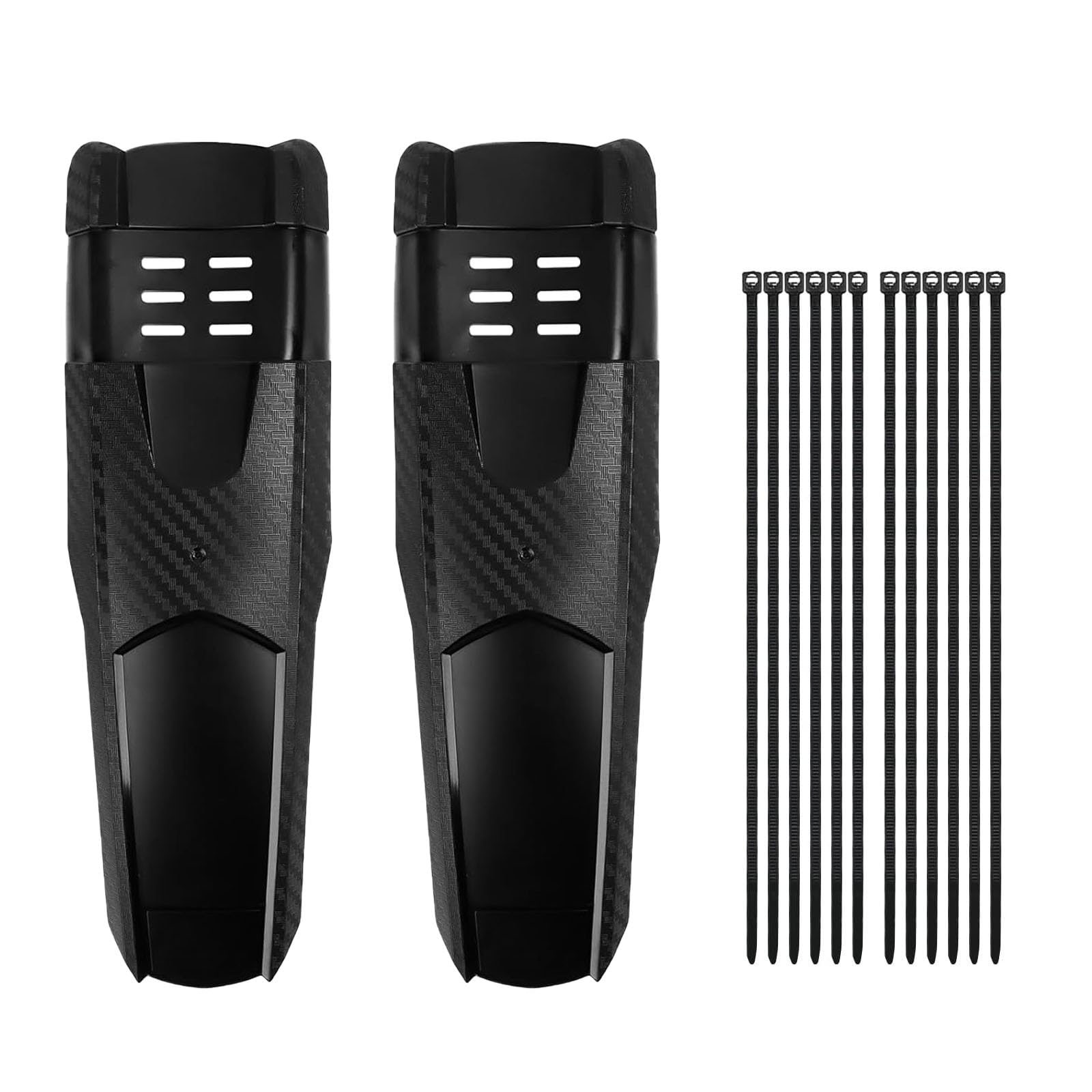 LightBeacon Parafango MTB, 2 Pezzi Parafango Bicicletta, con 12 Fascette Cavi, Parafango Universale per Bicicletta, Quick Release, per Mountain Bike, Corsa