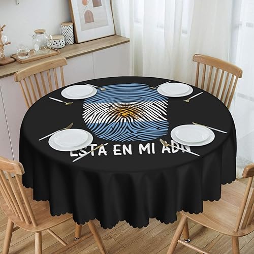 Miniatura 11 de Mantel redondo de encaje con bandera italiana de Italia de 60 pulgadas para comedor, lavable, para vacaciones, hogar, picnic, fiesta, boda, bufé