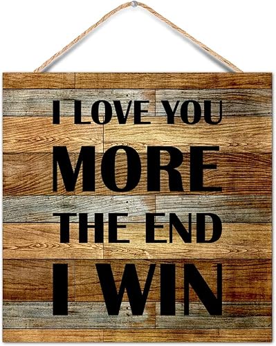 Vista 39 de Durx-litecrete ra de Campo para parejas, con tema de Aniversario con Texto en I Fucking Love You Love, arte para colgar en la pared, placa