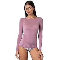 Lovable Maglia Manica Lunga con Scollo a Barchetta e Finiture Invisibili