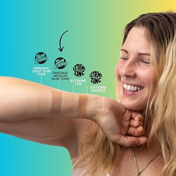 Sun Zapper Medium Skin Tone Original Zinc Stick SPF 50 + Zinc Oxide Mineral Sunblock Stick for Face - Tinted Sunblock for Legends with Darker Skin Tones, Made in Australia