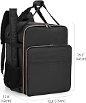 Trunab Backpack de jeu de société, Sac de rangement de jeu rembourré de société pour les dés, la plupart des jeux de société et des jeux à cartes, avec de grandes poches d'accessoires & Manches de carte