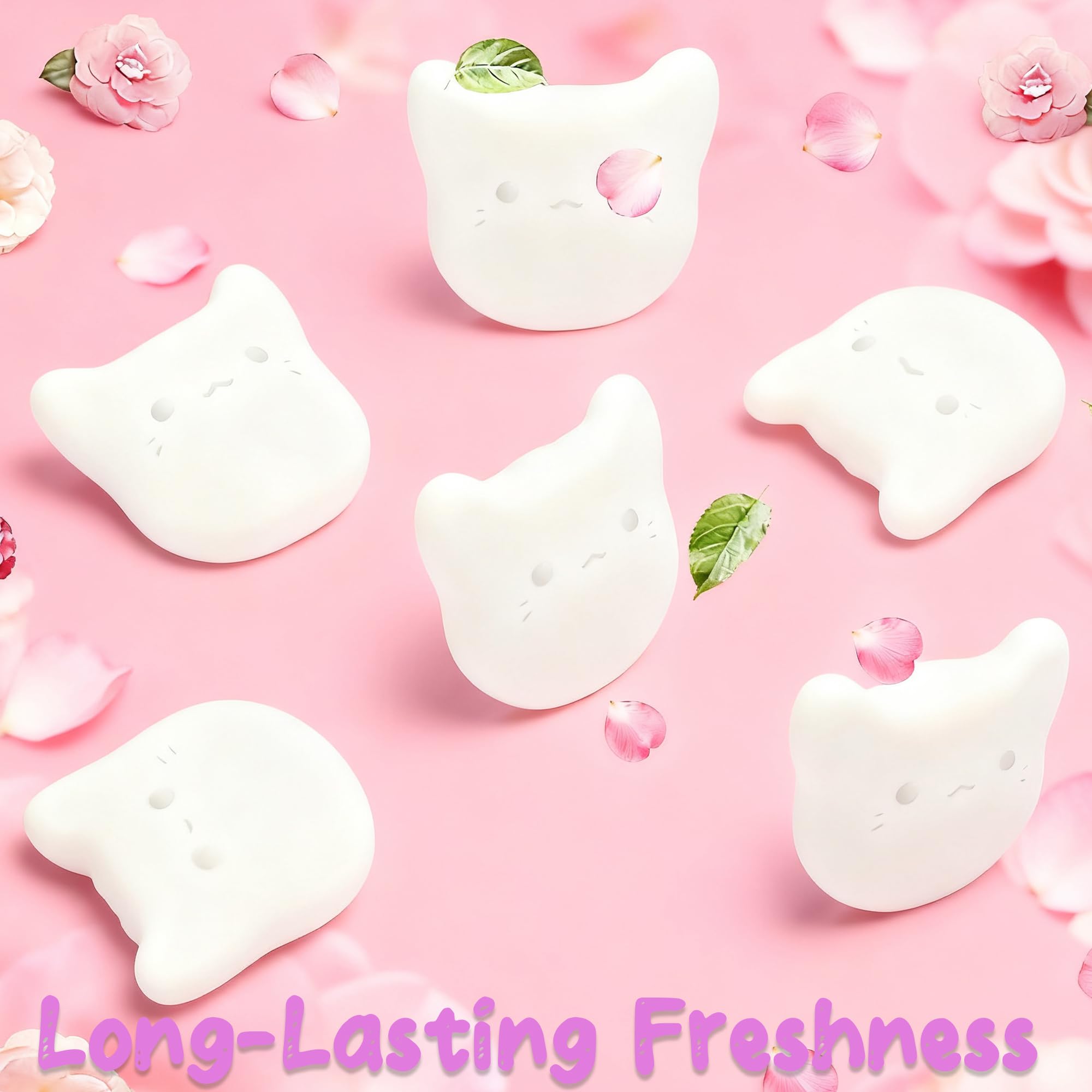 PurifyLogix 6PCS Pets Deodorizing Pods for Cumrige Self Cleaning Litter Box, Odor Remover for Fumoi Automatic Cat Litter Box, Camellia Flower Scented, Long-Lasting Fragrance, Keep Home Fresh - image 3