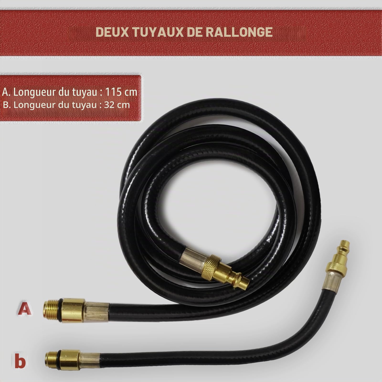 TU-21 Testeur Fuite Bouteille avec deux jauges, 0-100PSI/ 0-7Bar Testeur D'étanchéité Cylindre Moteur Automobile Outil Diagnostic pour Vérification Pression et le Test Débit Fuite