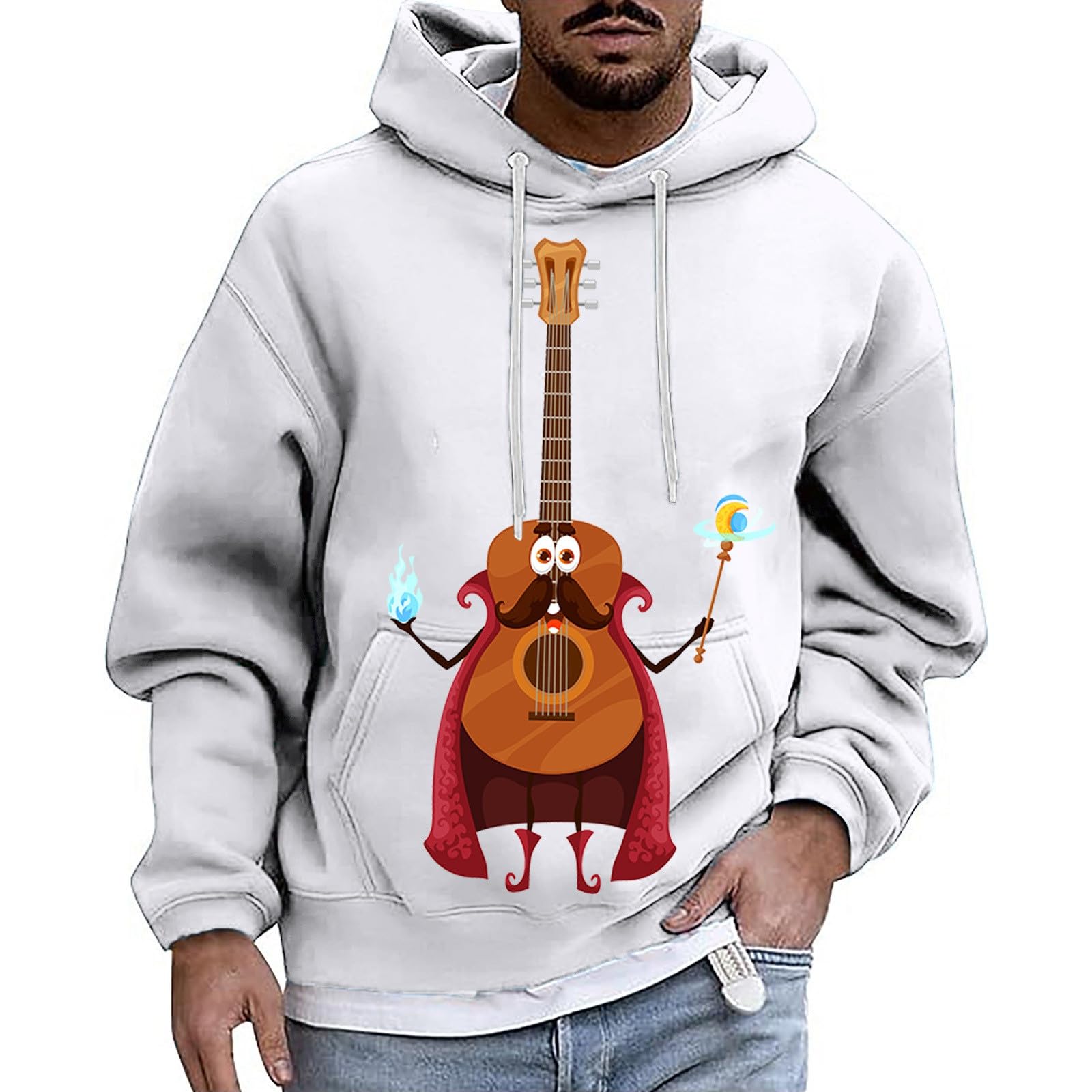 ETHKIAMens Big & Tall Hoodie, Graphic Sweatshirt Soft Classic Plain Sweatshirts Big and Tall Winter Jacket Camp Fall Shirts Stretch Hoodies