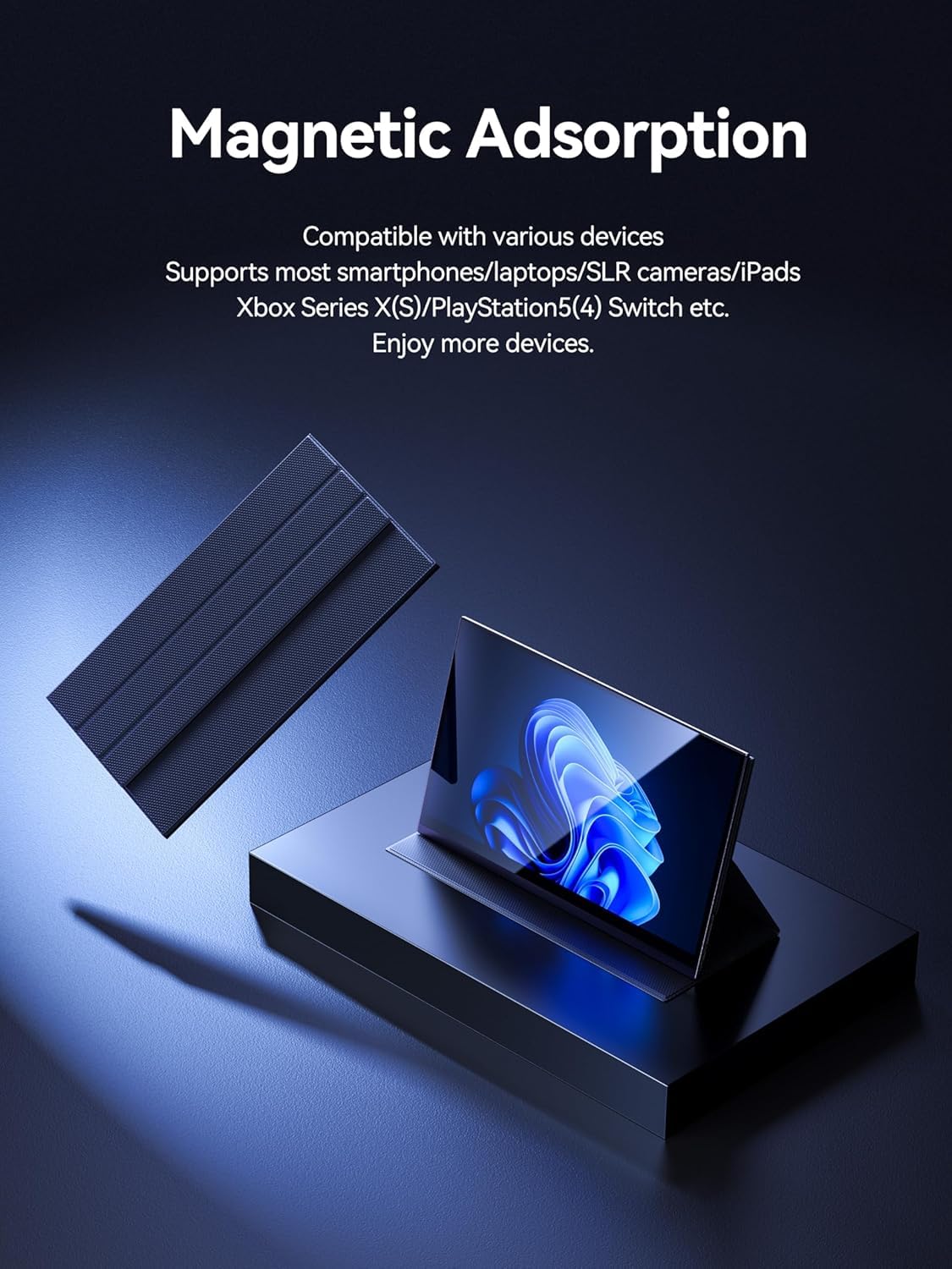 MINISFORUM Monitor portatile MSS-A156, 15.6 2K 144Hz Full Touchscreen, 2560 x 1440 QHD, 400 nit e monitor da gioco IPS portatile, 100% DCI-P3, HDR 400