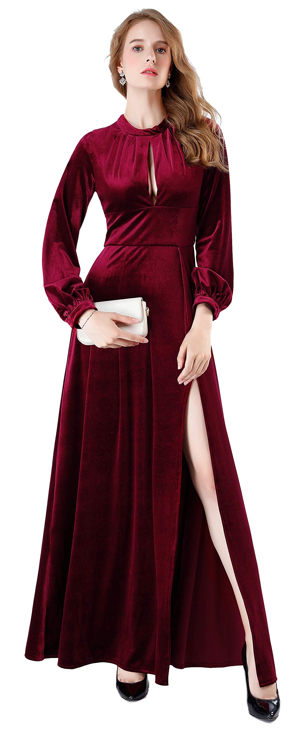 Amazon.com: Ababalaya: Velvet Dress