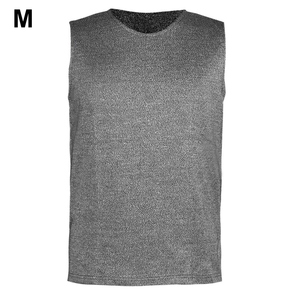 Nivel 5 Chaleco Protección Resistente al Corte Robusto Cuchillo Seguro Cuello Redondo Chaleco Seguridad Resistente al Corte Chaleco Equipo Protección Seguridad Uso en Varios Escenarios(XL)