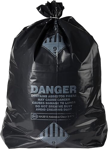 Miniatura 7 de Ultrasac Bolsa de asbesto de 33 galones de 4 mil, 30 x 40 pulgadas, 50 unidades, color negro (UL-ASB-4 MIL-50)