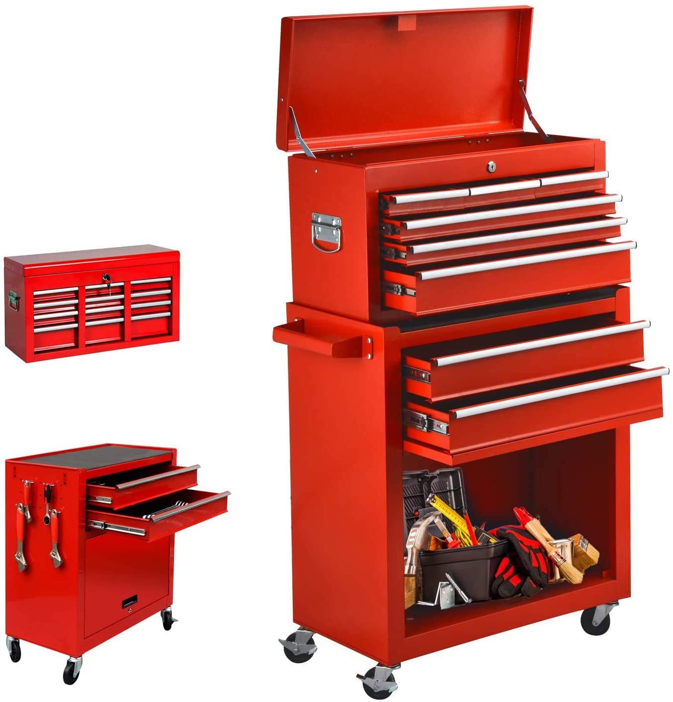 Buy 8Drawer Rolling Tool Chest, Keyed Locking System Tool Box Big