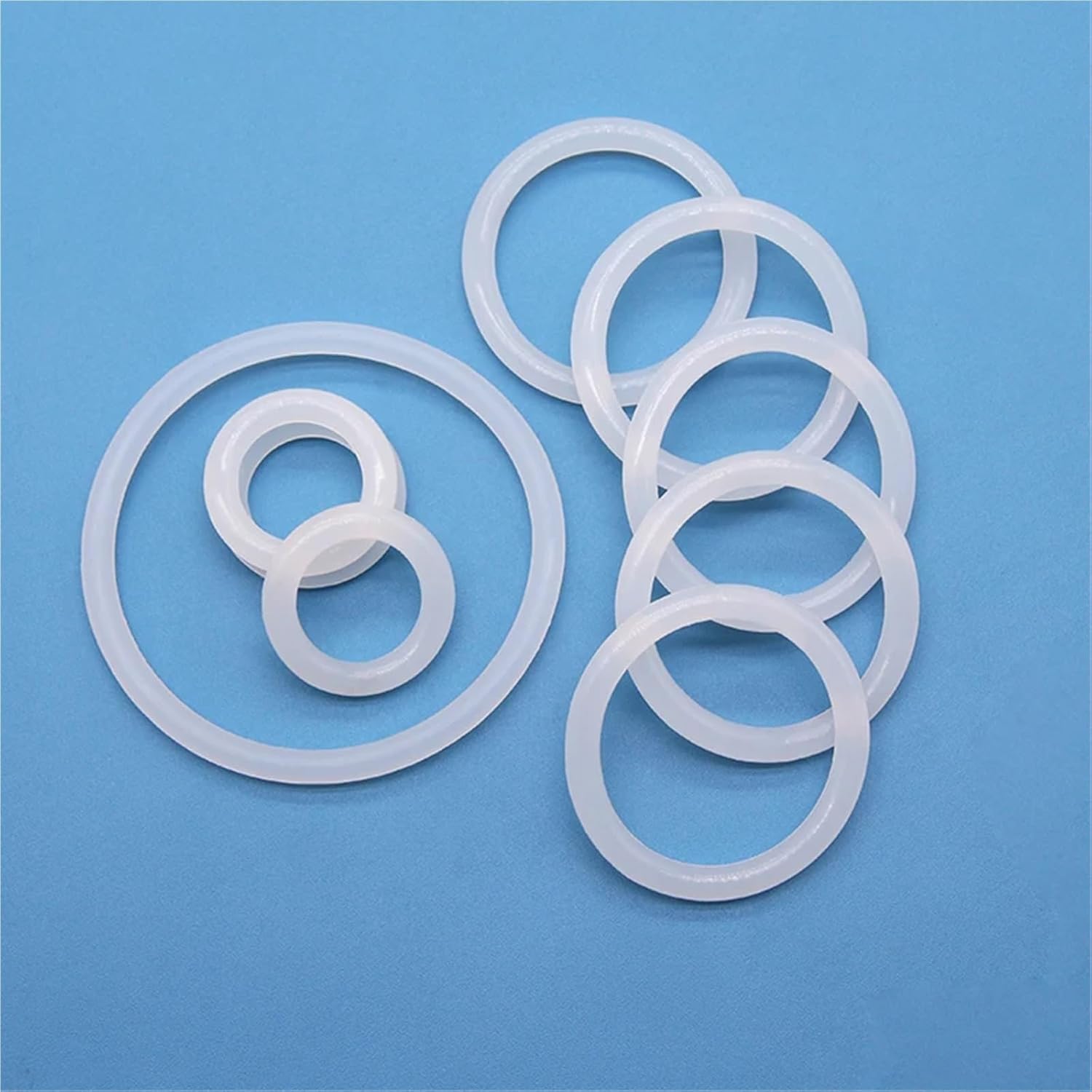 4mm White Rubber Seal Rings OD 5-100mm Grade Silicone O-Ring(OD 12mm)