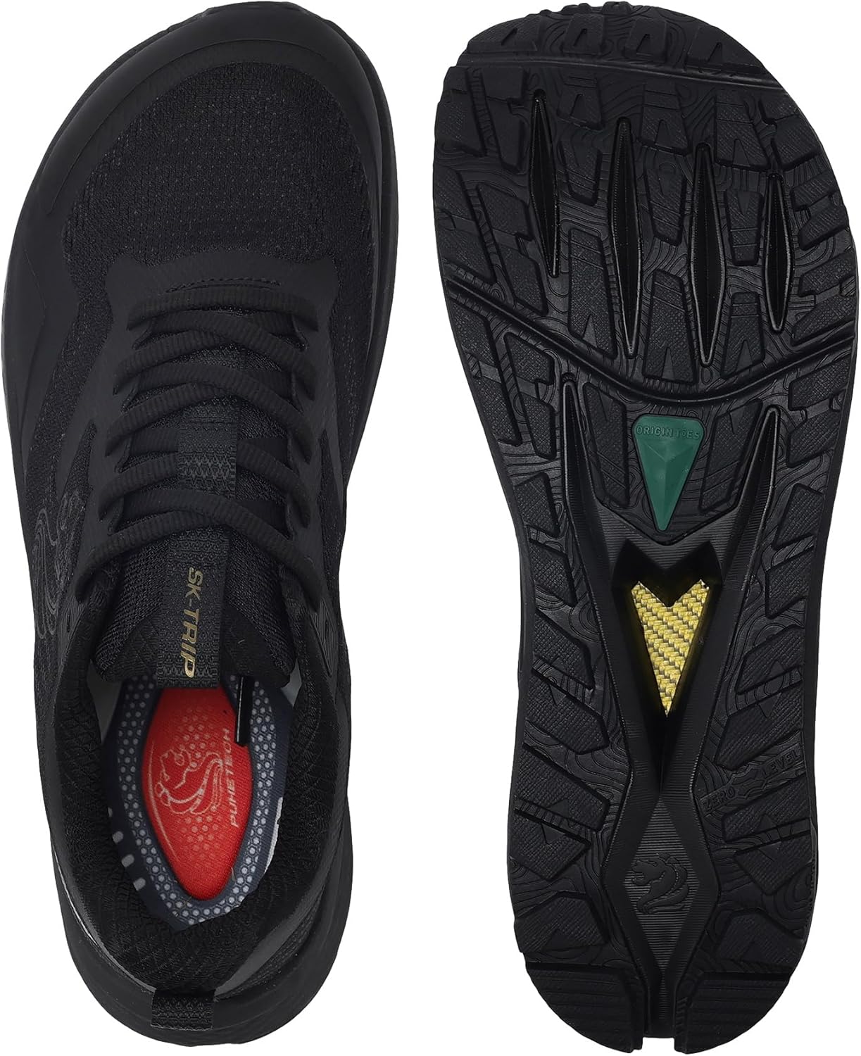 SK·TRIP Men's Zero Drop Running Shoes - Wide for Men Tennis, Trail, Walking, Workout, Fitness Shoes Included