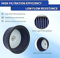 Vista 7 de AHL Filtro de aire 29442-99C HD-0800 para Harley Screamin Eagle Road King, Electra Glide, FatBoy, Dyna, Softail Springer, Ultra Classic Electra Gli