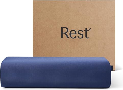 REST Evercool+ Top Sheet, Cali King/King Size, Midnight Blue, 104"X108" 1 Flat Sheet only