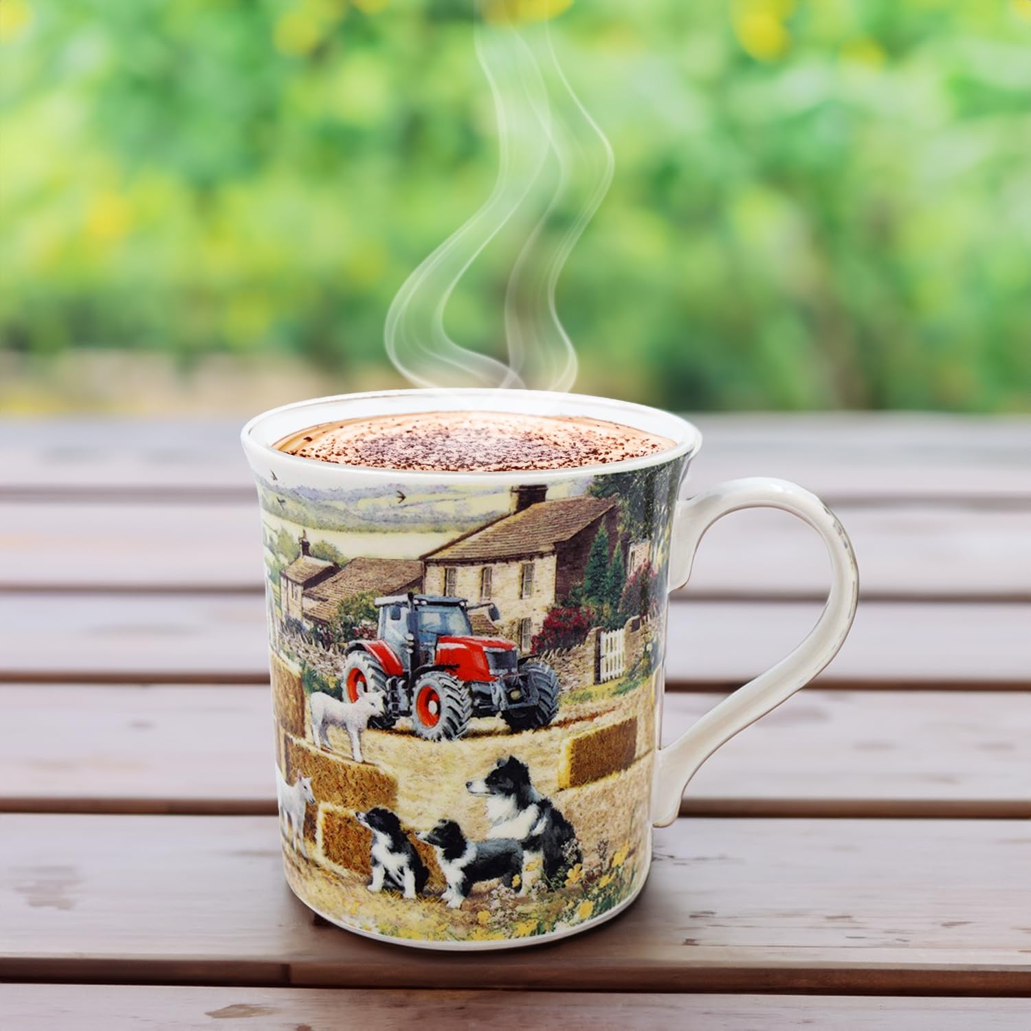Lesser & Pavey Classic Trains - Set di 4 tazze da caffè in ceramica