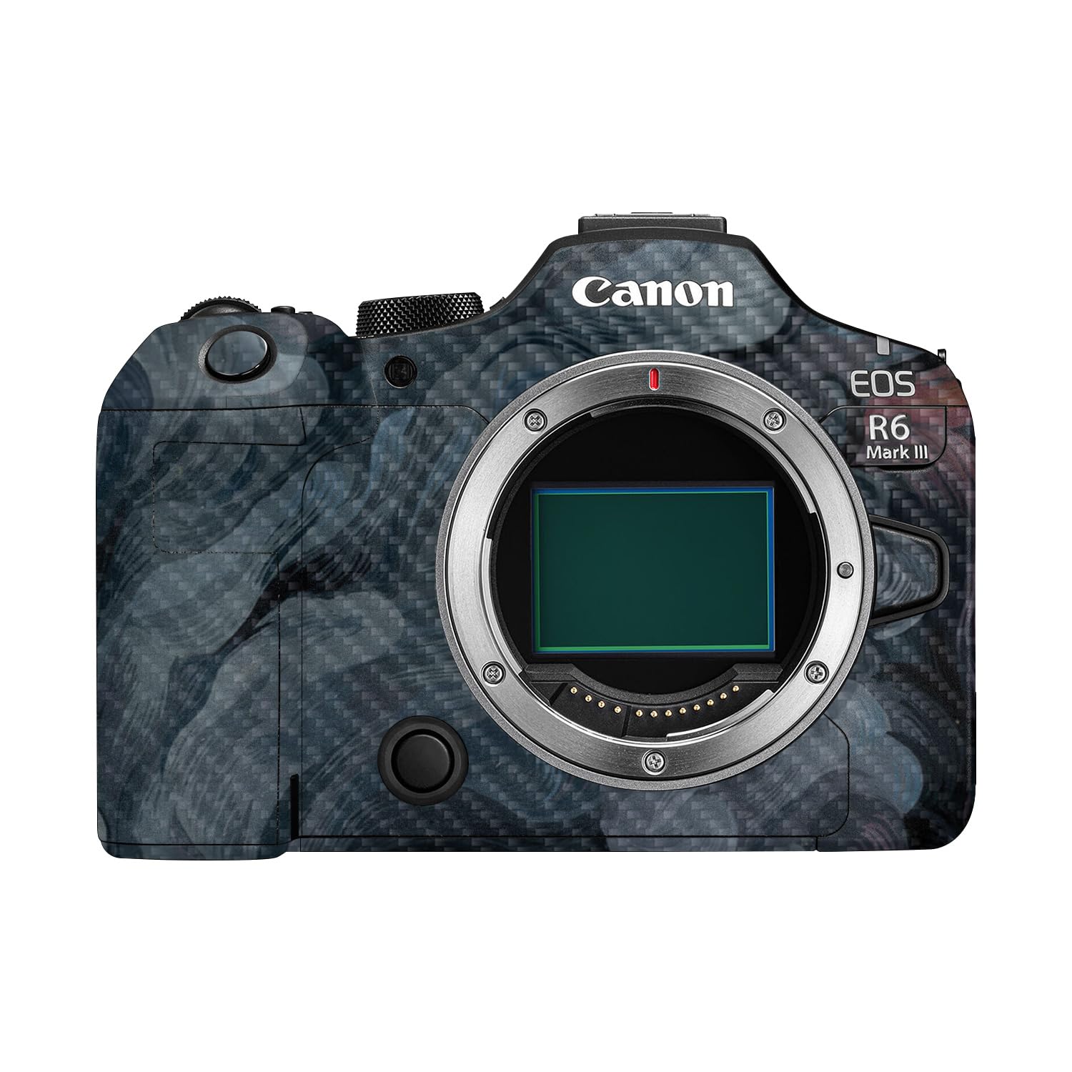 Carbon Fiber Camera Skin Compatible with Canon EOS R6 Mark III (2025) - Storm Cloud - Premium 3M Vinyl Protective Wrap Decal Cover - Easy to Apply | Crafted in the USA by MightySkins