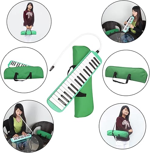 Miniatura 5 de Melodica - Pianica portátil de 32 teclas con bolsa de transporte, boquillas cortas y largas para principiantes, regalo para niños