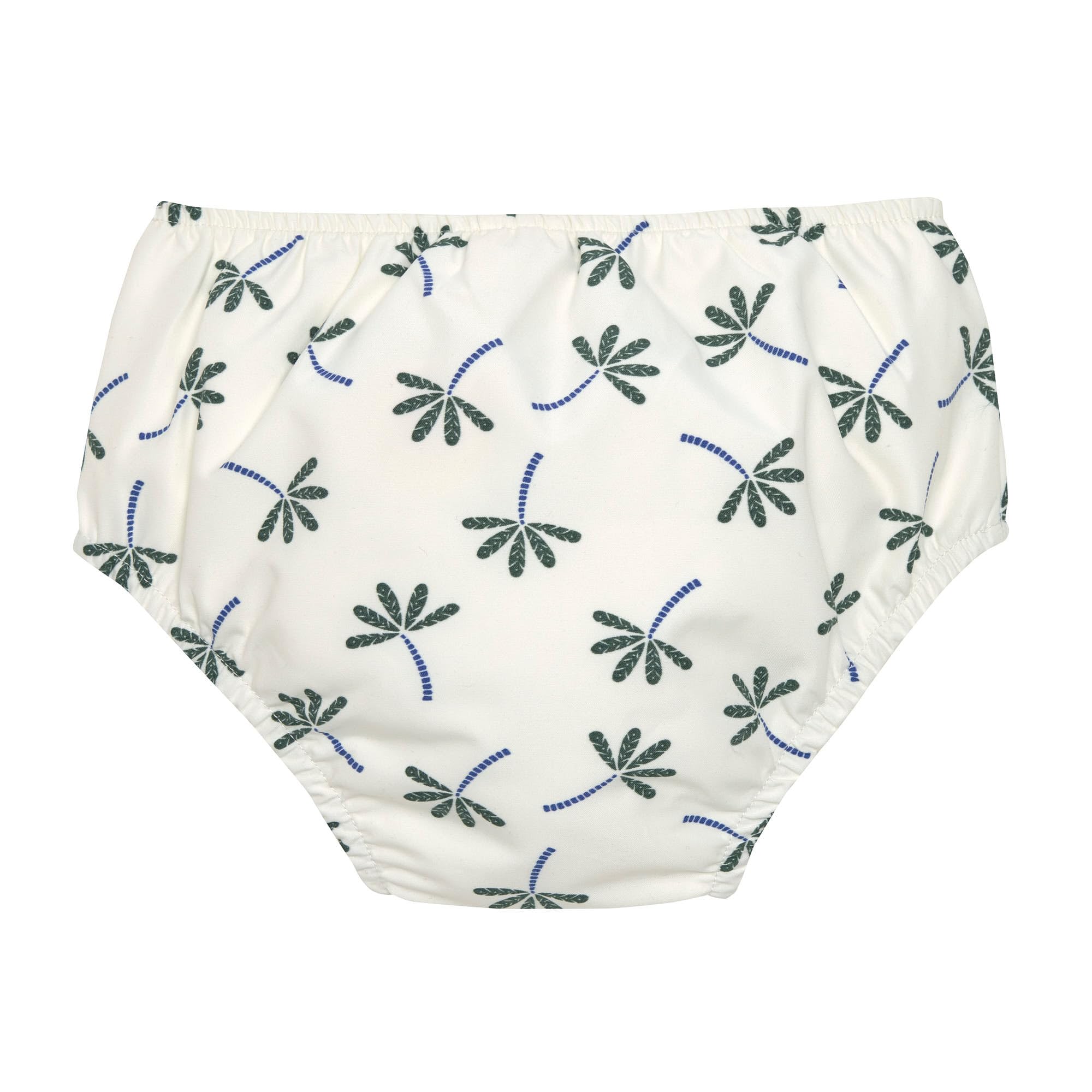 LÄSSIG Baby Kinder Schwimmwindel Windelbadehose/Swim Diaper Palms nature, 7-12 Monate, Größe: 74/80