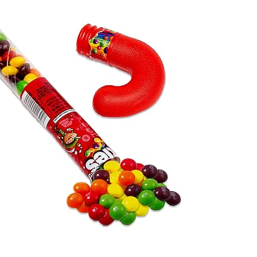 Miniatura 4 de Mini Snickers Candy Cane Tube, Christmas Skittles Filled Candy Cane Tube, and Christmas M Ms Candy Cane Tube- 3 Pack, Christmas Candy Canes Filled