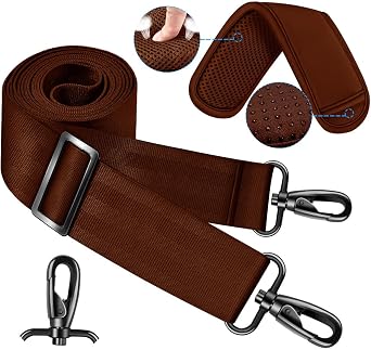 ZINZ 60 Inch Shoulder Strap with Removable Ultra-Thick Pad, Adjustable Buckles Shoulder Crossbody Strap for Luggage Bag