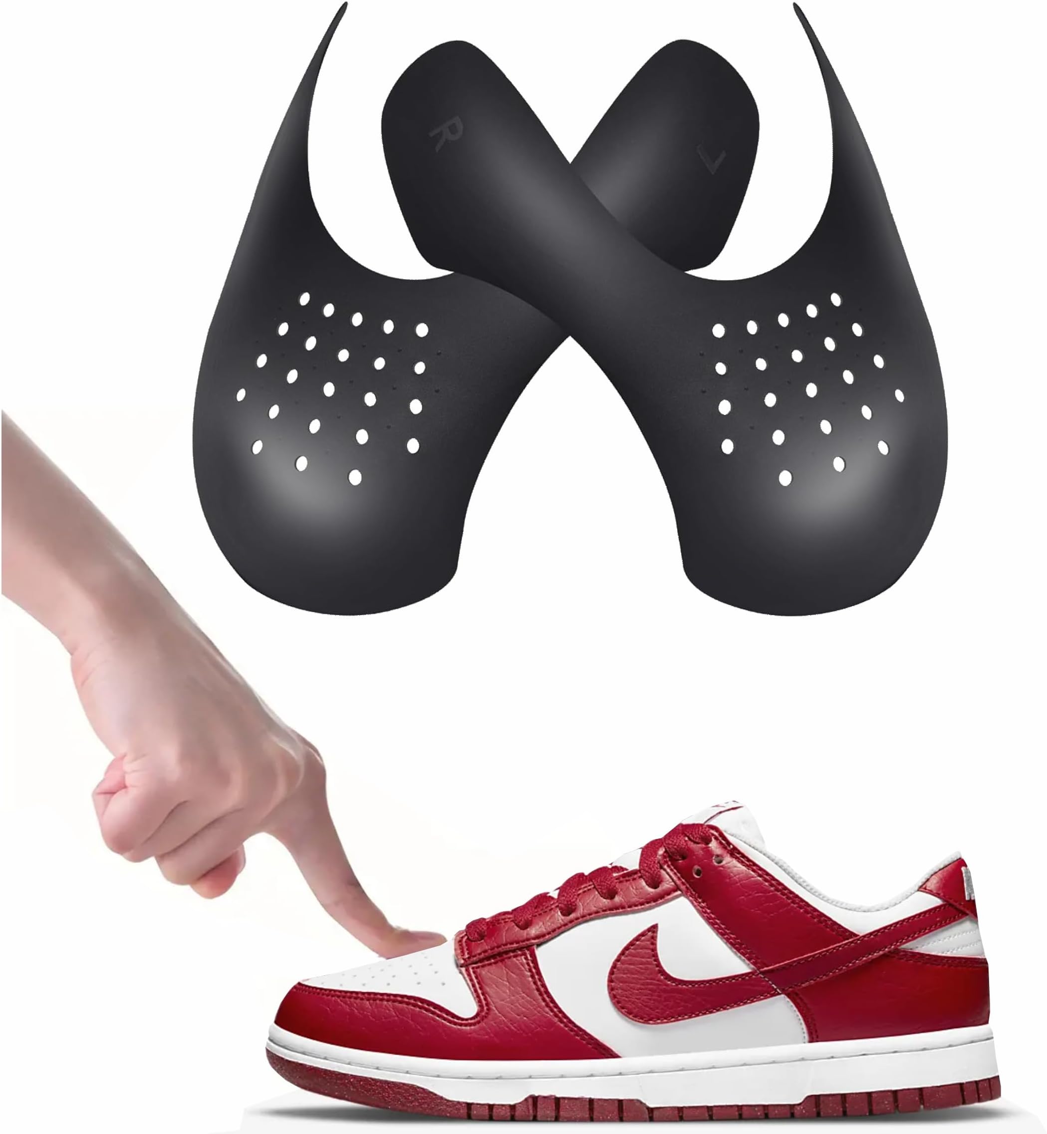 Zefer Anti Crease Shoe Protector Prevents Sneaker Wrinkles - 1 Pair
