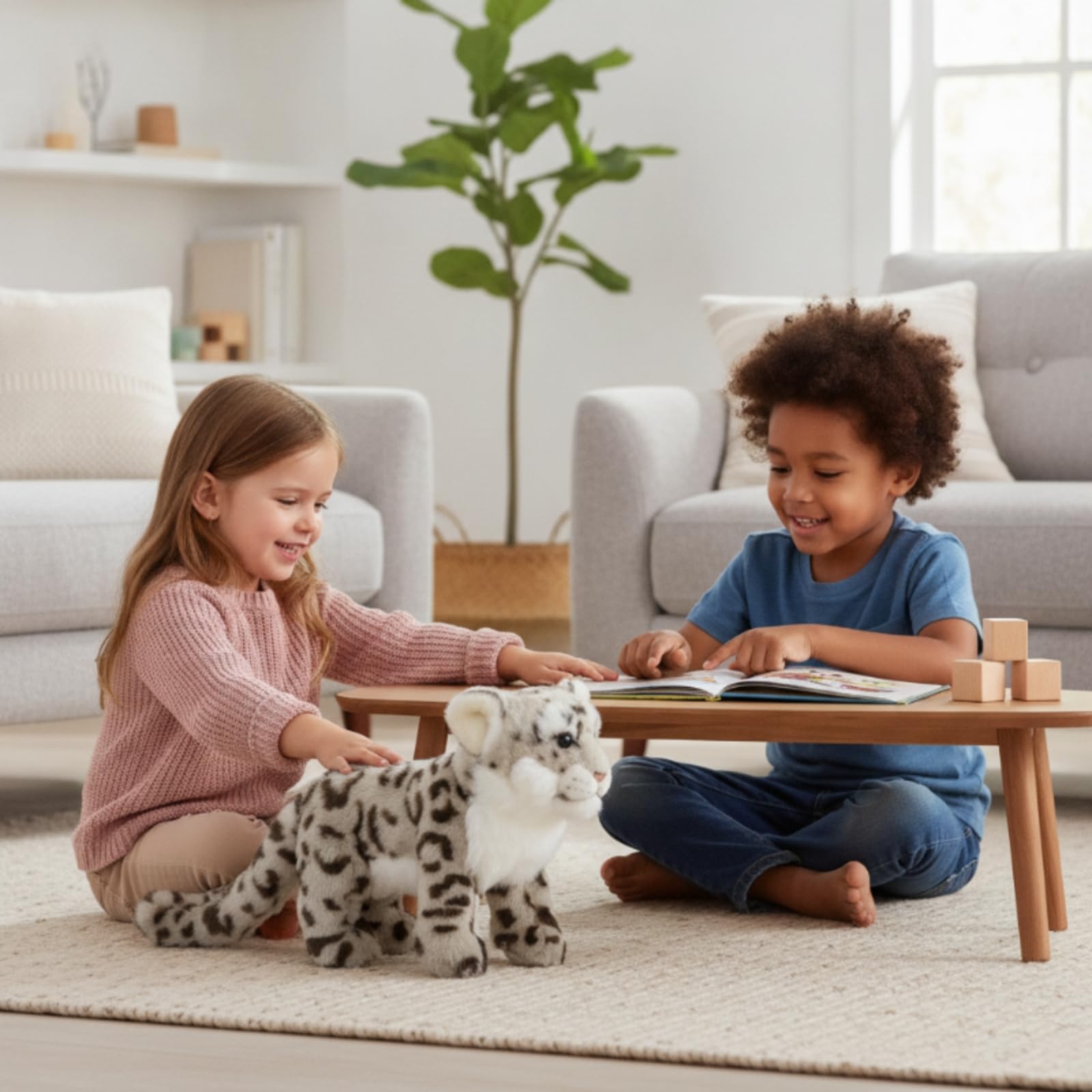 Delle di Peluche con Fisionomia Espressiva E Coda Folta per Decorazione Domestica E Compagnia Durante Il Gioco Creativo dei Bambini