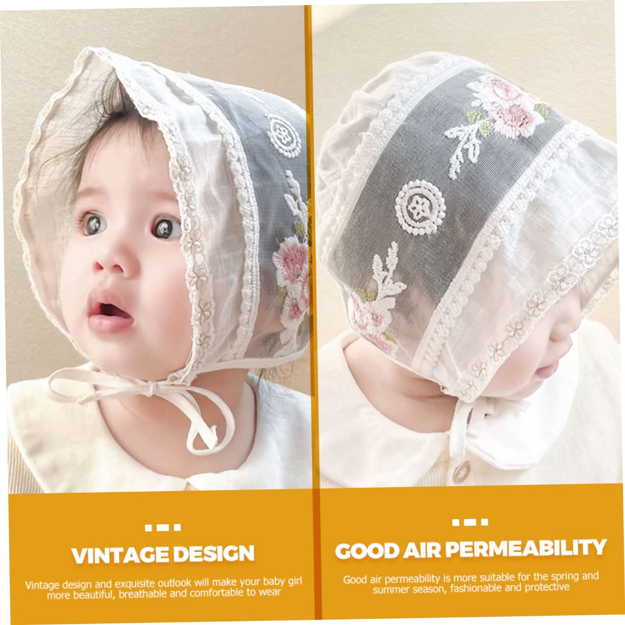 Beaupretty Sombrero de Sol para pequeños Sombreros de Verano para bebé Gorro de Sombrero de niña Sombrero de Sombreros de niña algodón