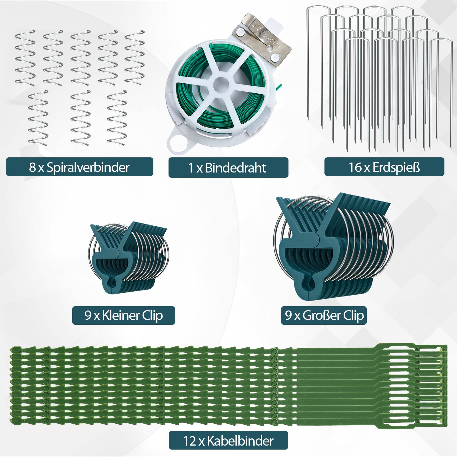 COSTWAY 2er Gurke Rankhilfe Set, A-förmig, Rankgitter Metall, Pflanzenspalier inkl. 12 Kabelbinder, 18 Clips, 16 Bodenpfählen, Metallspalier für Tomaten Kletterpflanzen Blumen, 122 x 86 cm, Schwarz