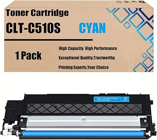 CLT-K510S Toner Cartridge with Chip Compatible for Samsung SL-C510 C510W C513 C513W C563W C563FW Printers Cyan 1 Pack