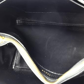 Pre-Loved 16 Top Handle Bag Grained Calfskin Medium, Black