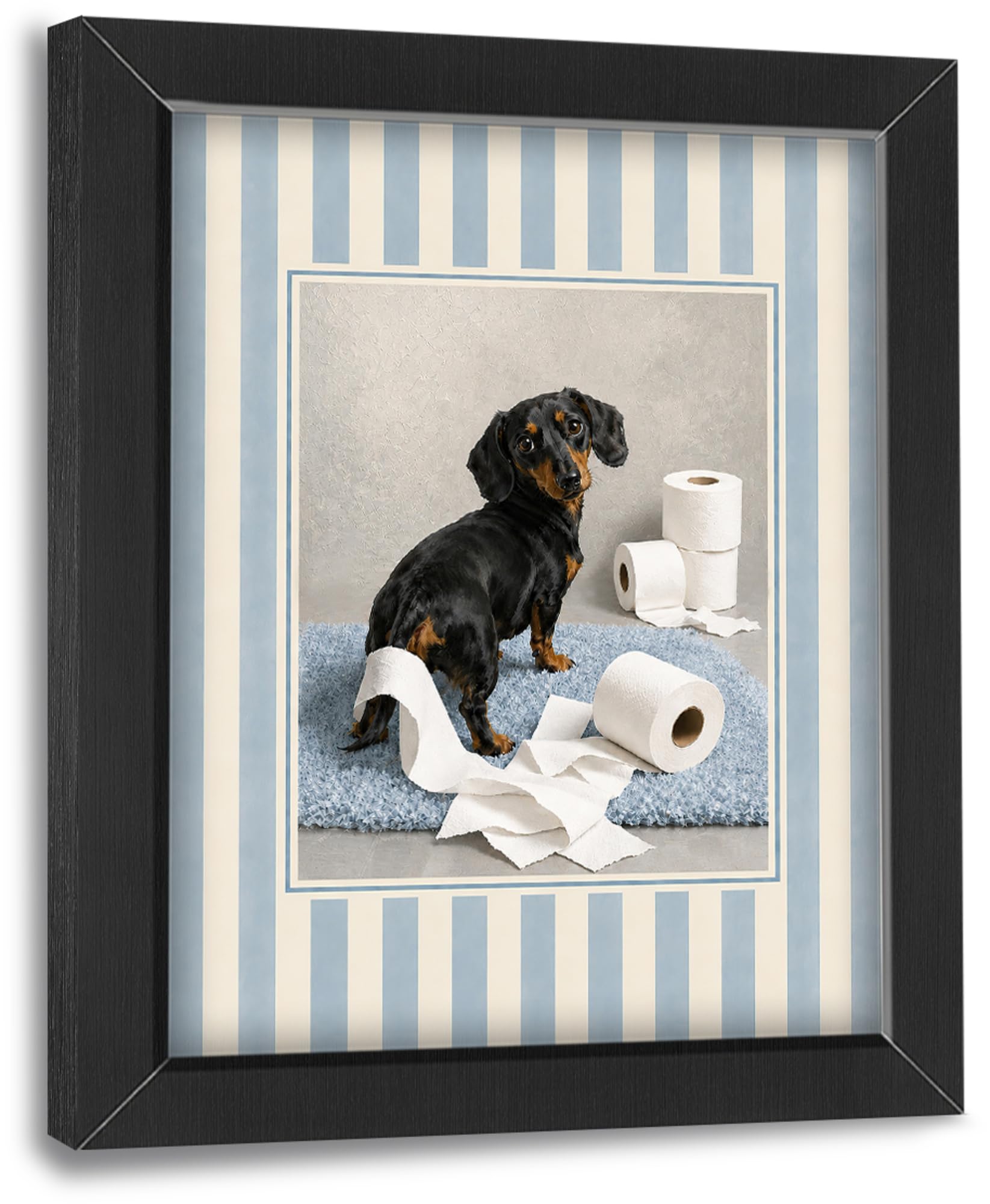 UIAMT Dachshund Wall Art Pictures Decor Funny Dog Bathroom Artwork 8"x10"