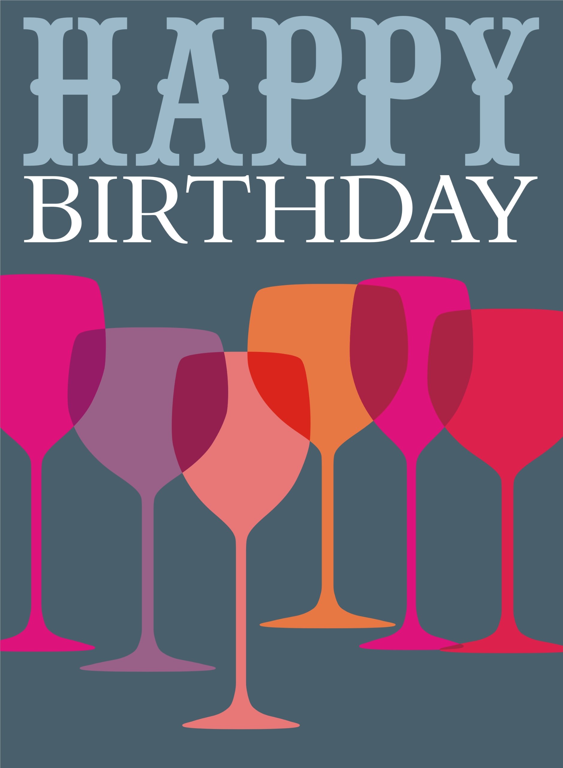 Claire Giles Greeting Cards, Happy Birthday Card, Glasses Design Greeting Card