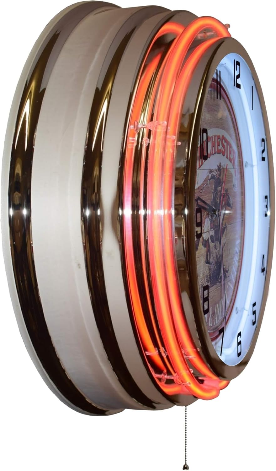 18" Winchester Firearms & Ammunition Double Neon Clock