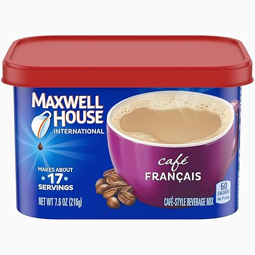 Vista 28 de Maxwell House International - Mezcla de café instantáneo de vainilla y caramelo con un estilo de cafetería (recipiente de 8.7 onzas)