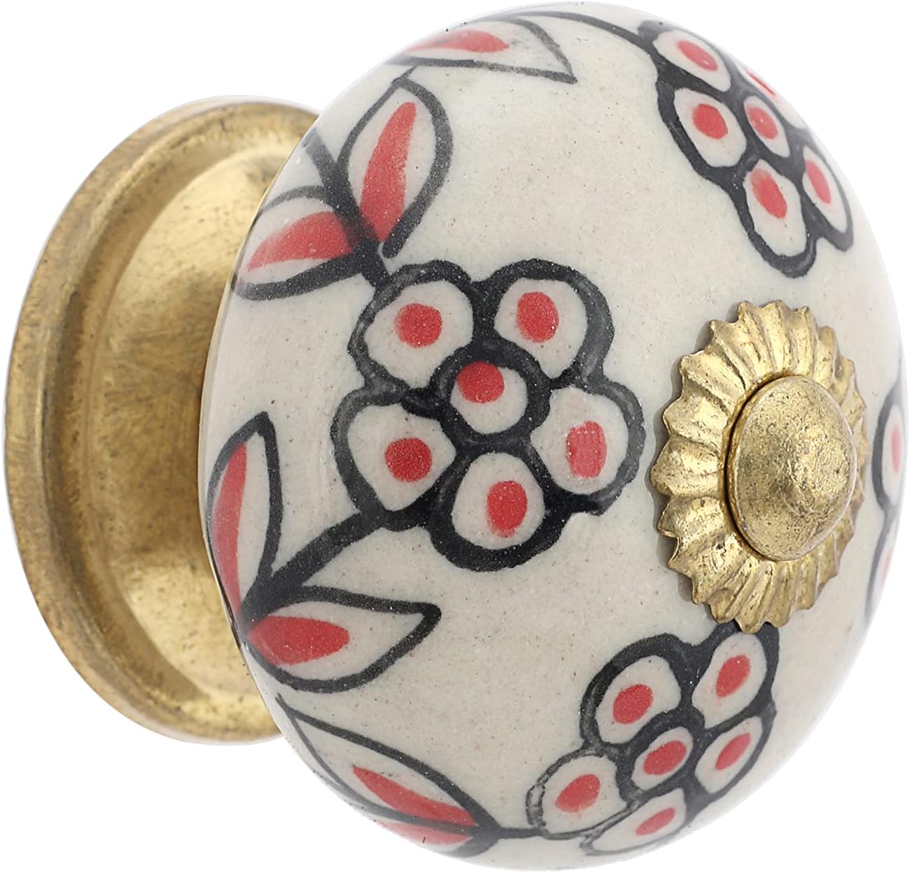 Rasiya Art Dresser Knobs - Countryside Boho Handmade Ceramic Drawer ...