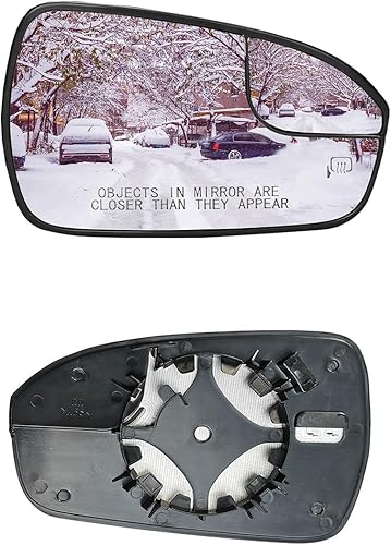 Miniatura 4 de Espejo retrovisor calefactable del lado derecho del pasajero compatible con Ford Fusion 2013-2020 Vista lateral de punto ciego, espejo convexo con