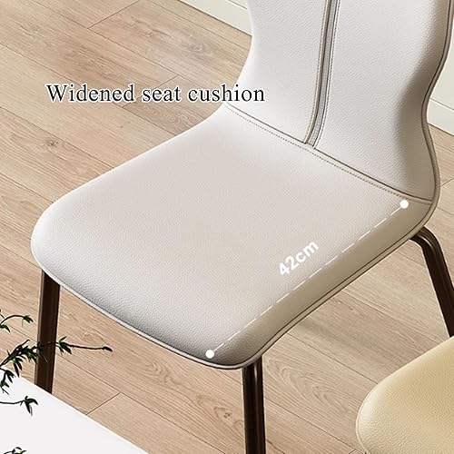 Miniatura 6 de JKGHK Dining Chairs Set, Room Chairs with Back, Armless Dining Room Chair with Leather Cushion, Upholstered Living Room Accent Side Chair for Home,