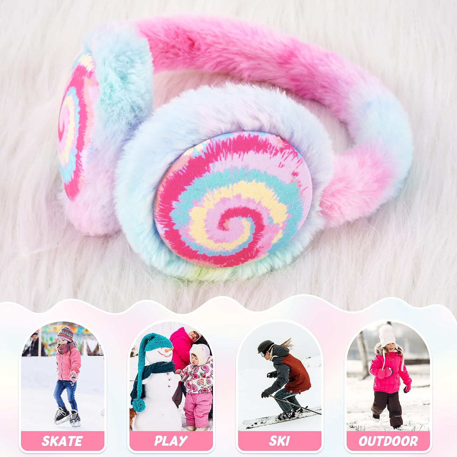 Kids Earmuffs Warmer Ear muffs Winter Fleece Earmuffs Warm Ear Covers for Toddle Girls Boys