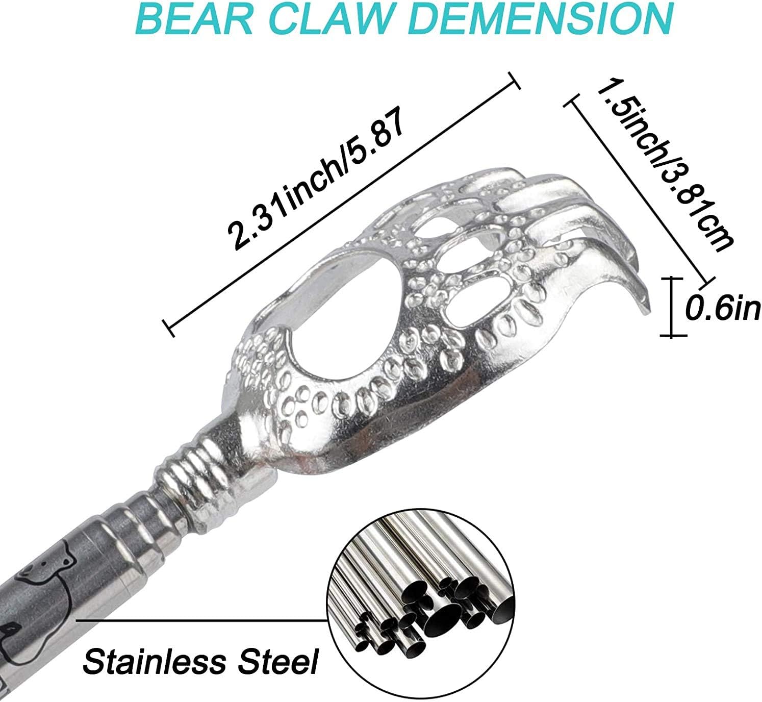 WOVTE Bear Claw Telescopic Back Scratcher Pack of 3