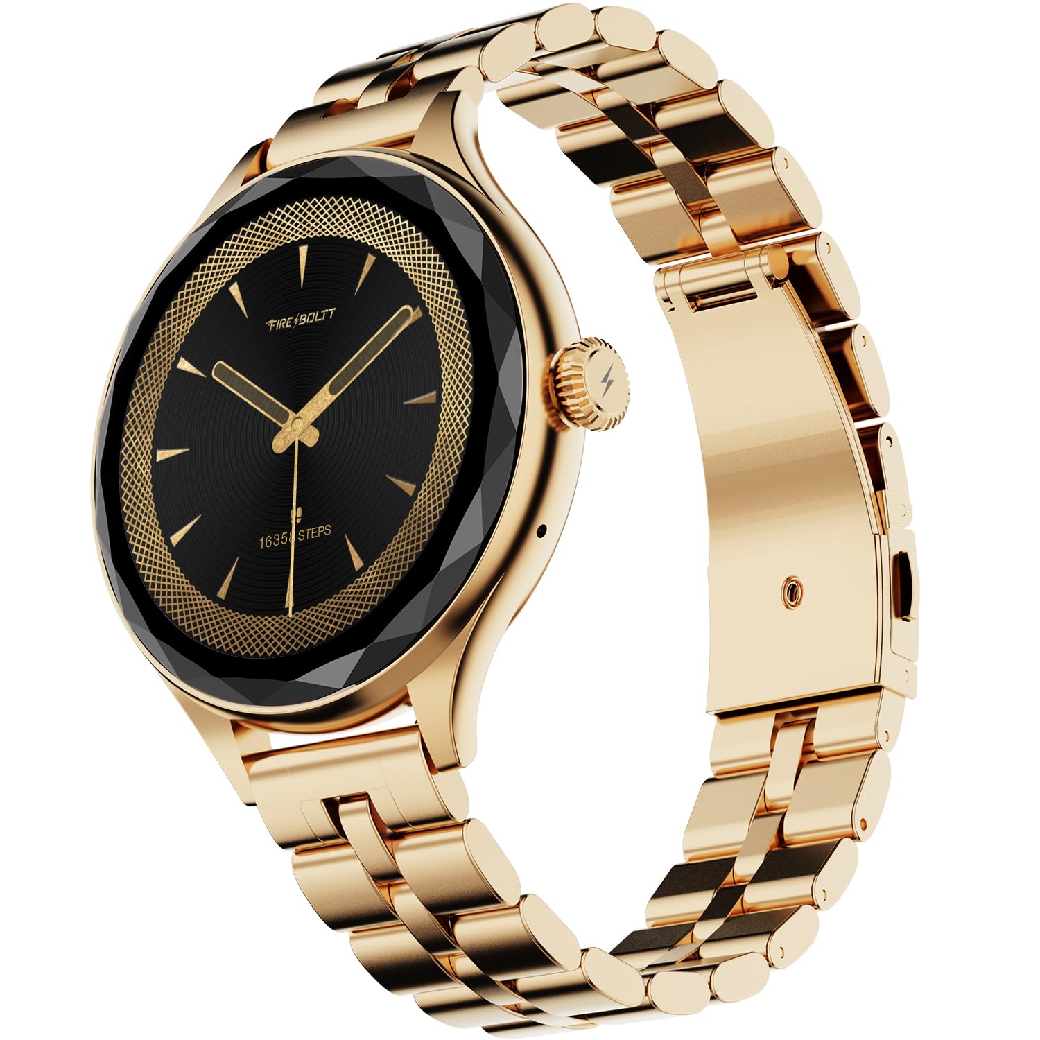 Fire-Boltt Phoenix Aura Women Smart Watch with 1.26” Diamond-Cut HD Display, Rotating Crown, Wireless Charging, Bluetooth Calling, Voice Assistant, 120+ Sports Modes - Regal Gold-image-32