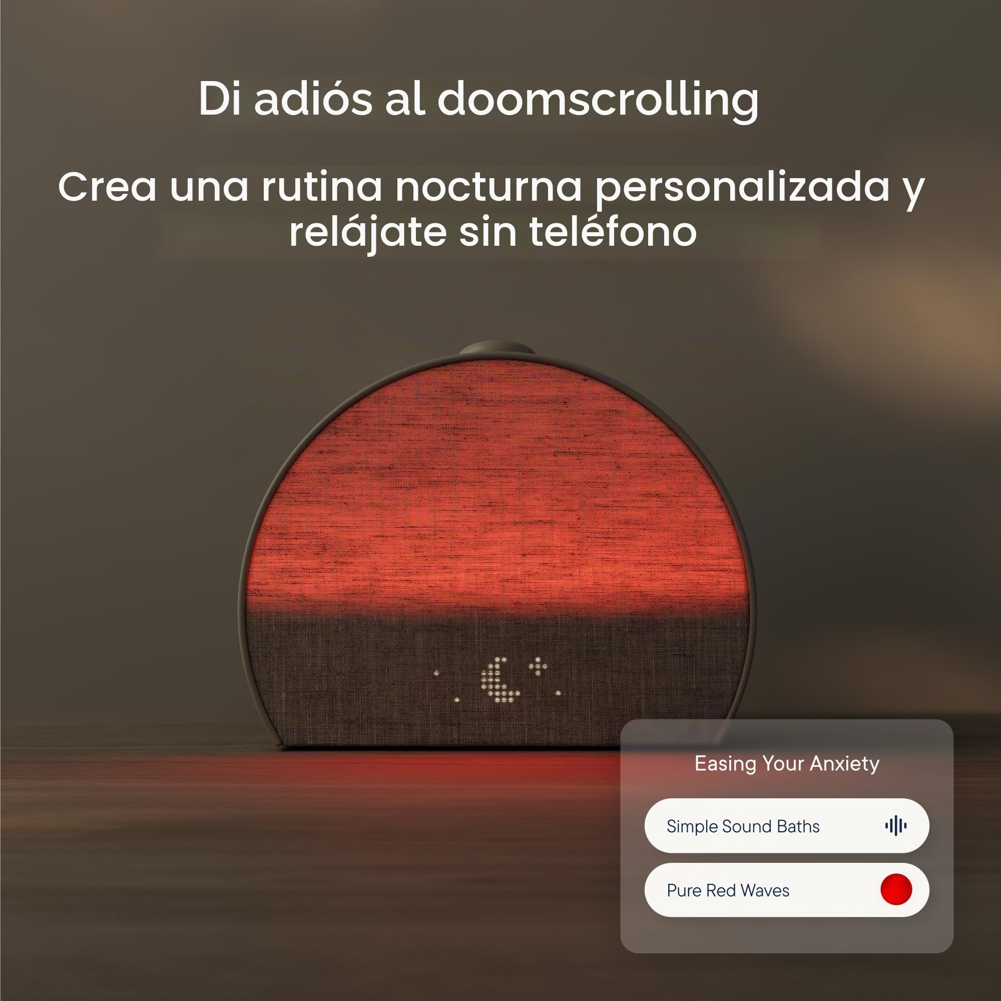 Hatch Restore 3 Reloj Amanecer y lámpara de mesita de Noche con máquina de Sonido y luz Inteligente - Ruido Blanco, Rutina de sueño sin Pantallas