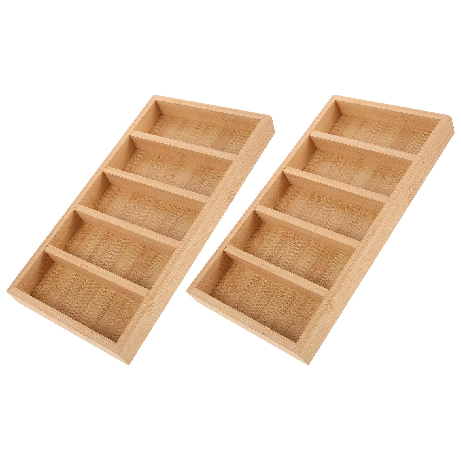 Yardenfun 2 Stück Leichter Sonnenbrillen Organizer mit 5 Fächern Verarbeitung Präsentationsbox für Einzelhandel und Schaufensterdekoration