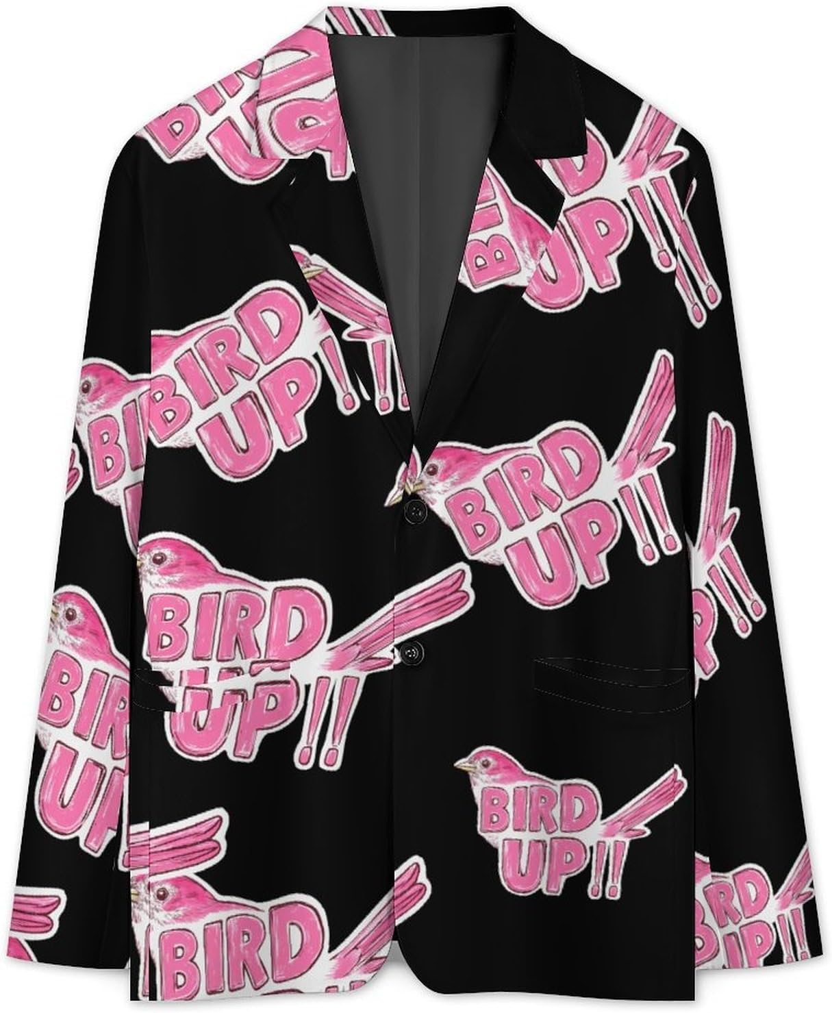 Bird Up Fashion Blazer for Men Suit Jackets Lightweight Button Lapel Sport Coats