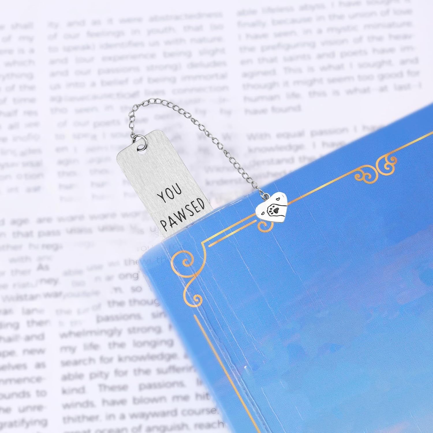 Cat Bookmark, Cute Book Lover Gifts Zinc Alloy Kitten Pet Book Marker Kawaii Animal Page Markers Funny Reading Accessories for Women Students Teachers Cat Lovers image 5