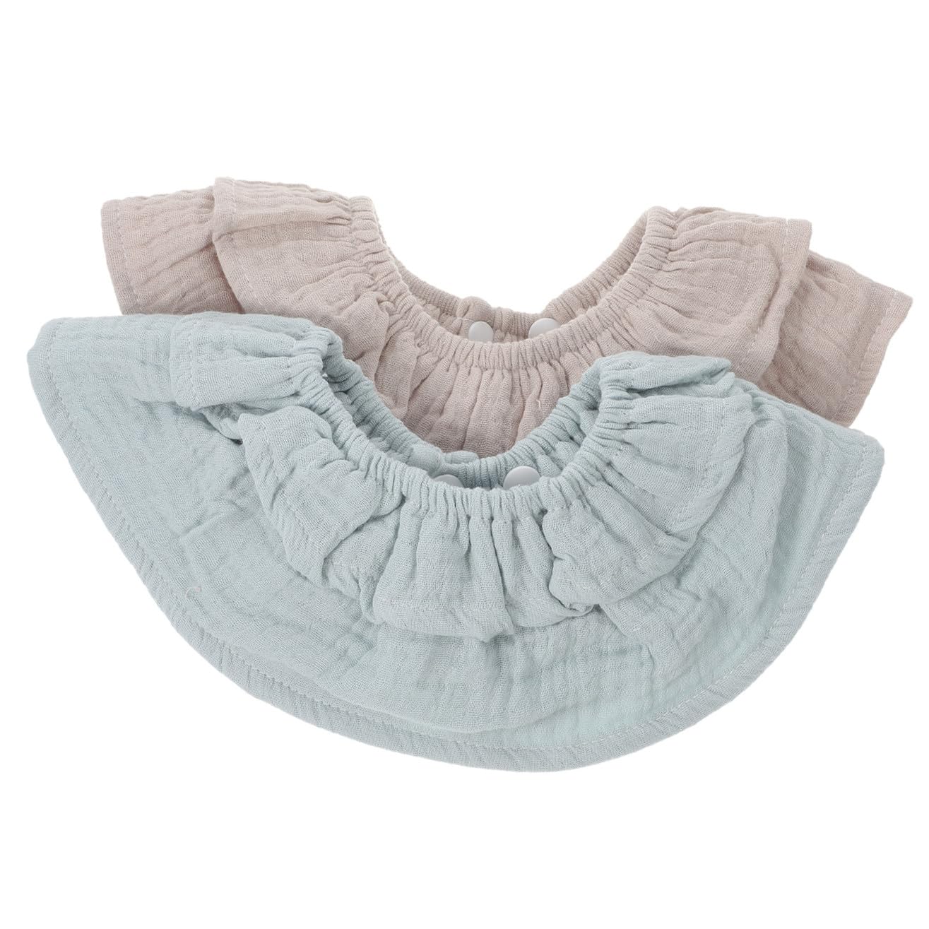 VICASKY 6pezzi Bavaglini Cotone Morbido Per Ragazzo Ragazza Da Bavaglini Assorbenti e Leggeri Con Design Per Comfort e Stile Facili Da Indossare e Rimuovere Per Pasti e Dentiere