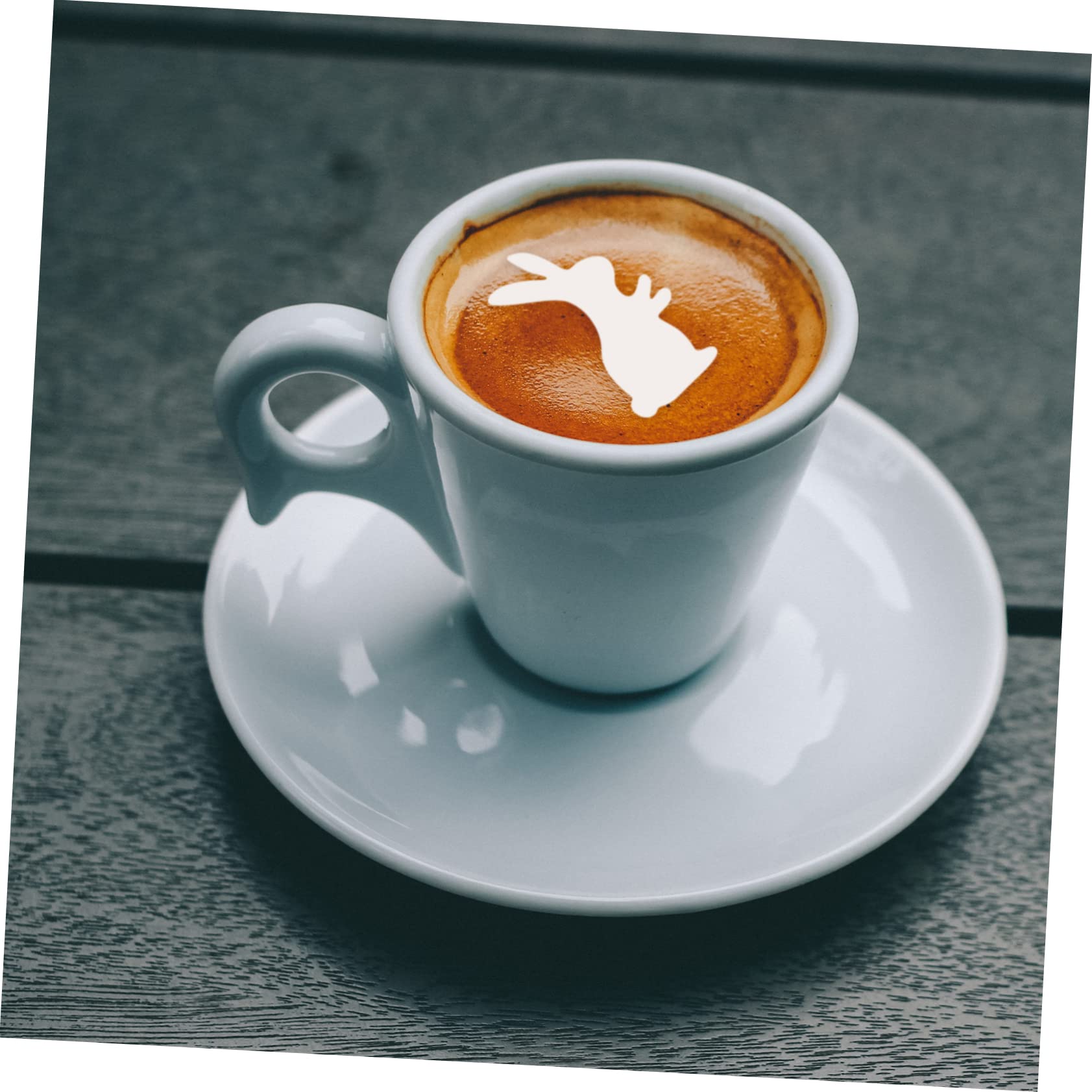 COLLBATH Latte Art Molds for Coffee 30pcs Stencils Templates Milk Spray Templates for DIY