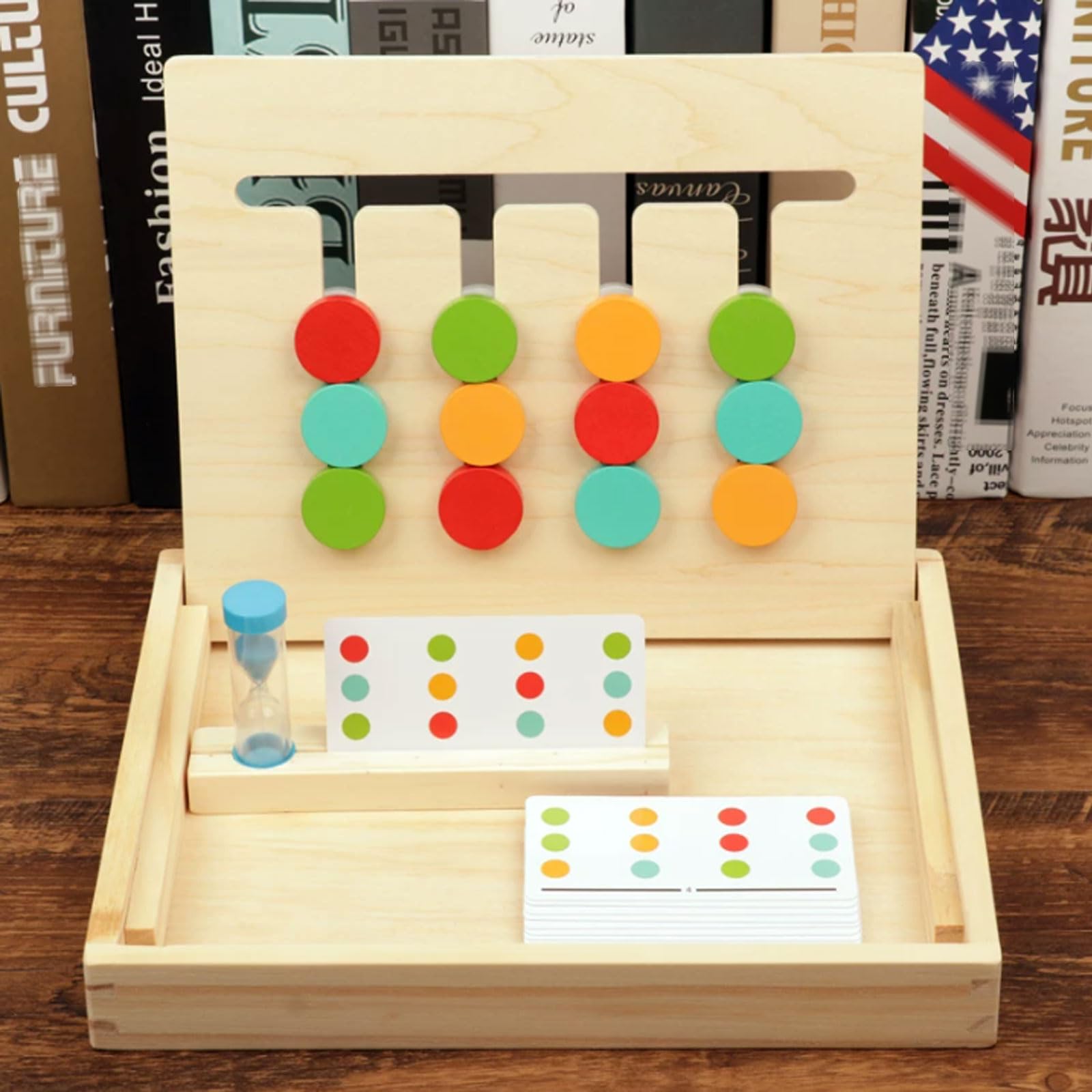 Juego Lógico de Madera Montessori de Cuatro Colores