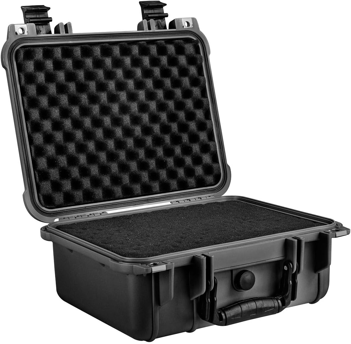 Eylar Protective Hard Camera Case Water & Shock Proof w/Foam TSA Approved 13.37 Inch 11.62 Inch 6 Inch Black (With Custom Logo Plate)